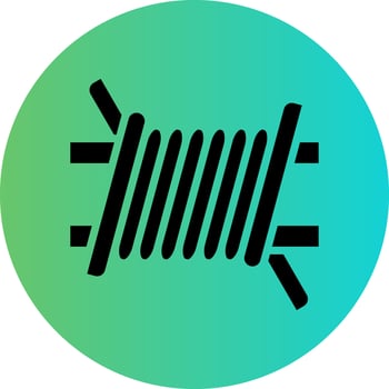 Barbed Wire Vector Icon Design