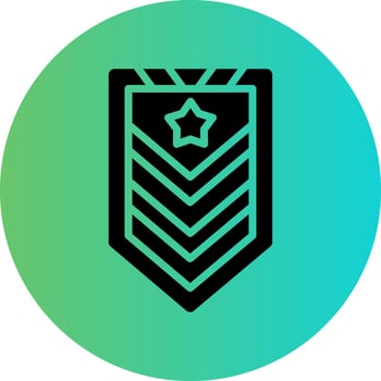 Army Chevron Vector Icon Design