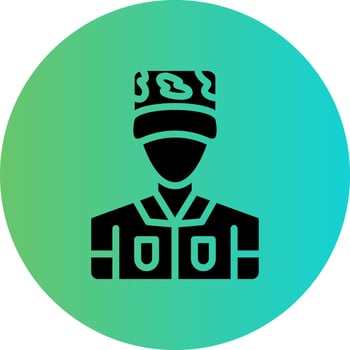 Army Captain Vector Icon Design