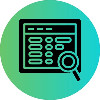 Website Search Vector Icon Design