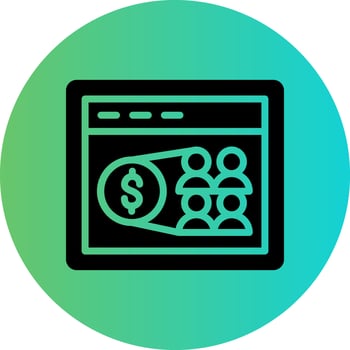 Web Affiliate Marketing Vector Icon Design