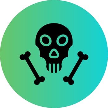Jolly Roger Vector Icon Design
