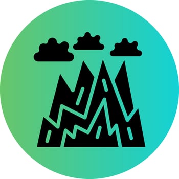 Rocky Mountains Vector Icon Design