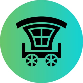 Carriage Vector Icon Design