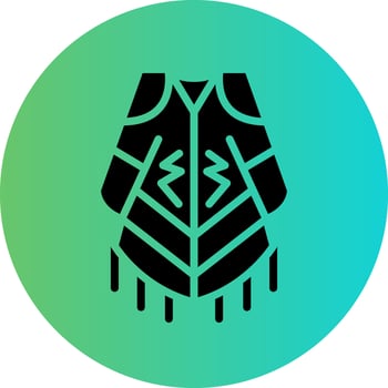 Poncho Vector Icon Design