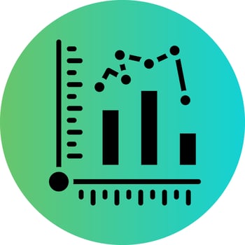 Graph Vector Icon Design
