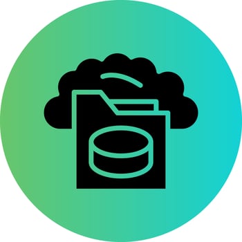 Cloud Storage Vector Icon Design