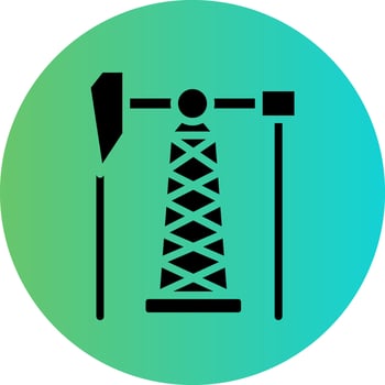 Oil Pump Vector Icon Design
