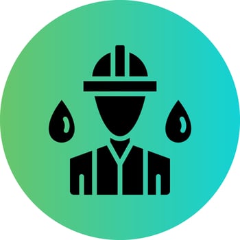 Oil Worker Vector Icon Design