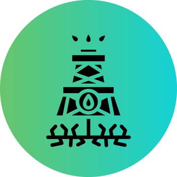 Fracking Vector Icon Design