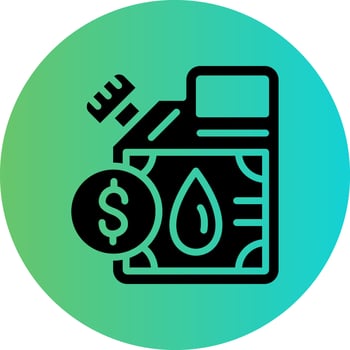 Oil Price Vector Icon Design