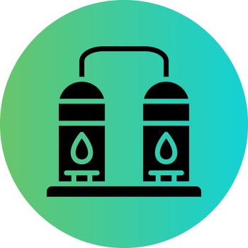 Oil Refinery Vector Icon Design