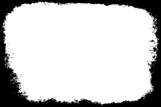 Grunge border texture background. Abstract frame overlay. PNG graphic illustration with transparent background.
