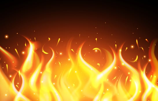Fire Flares and Sparks Background vector