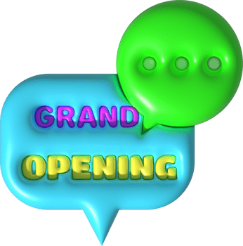 business grand opening hours icon shop e-commerce illustration 3d png
