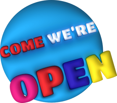 business come we are opening hours icon e-commerce illustration 3d png