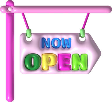 business opening hours icon shop e-commerce illustration 3d png