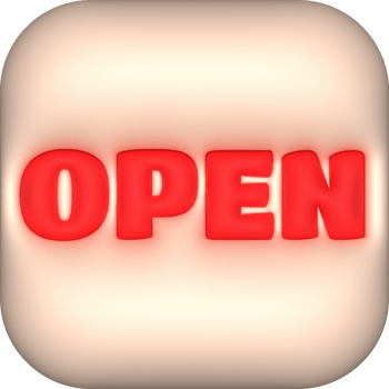 business opening hours icon e-commerce illustration 3d png