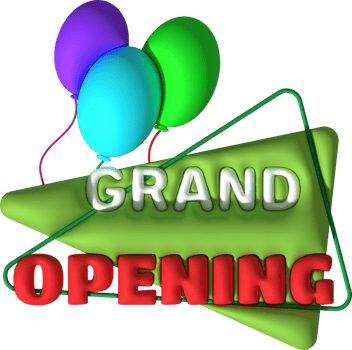 business grand opening hours icon e-commerce illustration 3d png