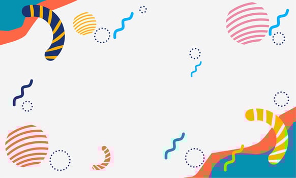 Abstract fun color pattern cartoon texture for doodle geometric background vector