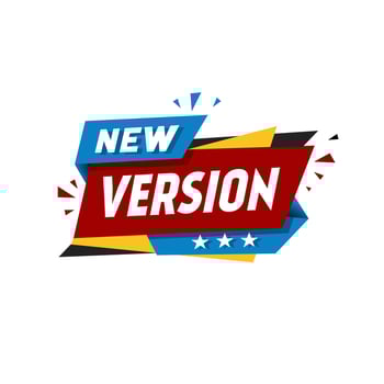 New version banner template design. Modern style vector. vector