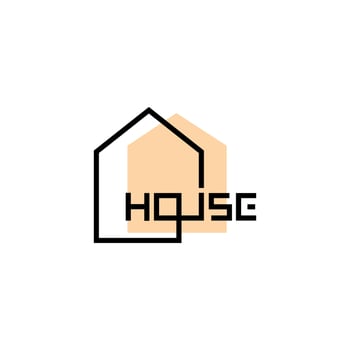 House line logo symbol icon vector