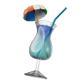 cocktail 3d illustration png