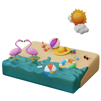 Seaside sunny days png
