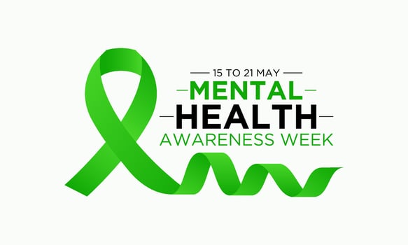National mental health awareness week. May is mental health awareness week. Vector template for banner, greeting card, poster with background. Vector illustration.
