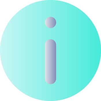 Info flat gradient color ui icon. Additional information. Providing updates. Showing helpful text. Simple filled pictogram. GUI, UX design for mobile application. Vector isolated RGB illustration