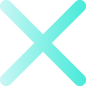 Cross mark flat gradient color ui icon. Delete action. Cancel button. Close window. Multiplication. Simple filled pictogram. GUI, UX design for mobile application. Vector isolated RGB illustration