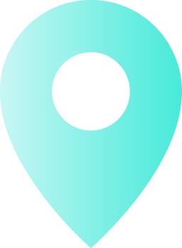 Location pin flat gradient color ui icon. Saving spot on map. Finding place. Search for destination. Simple filled pictogram. GUI, UX design for mobile application. Vector isolated RGB illustration