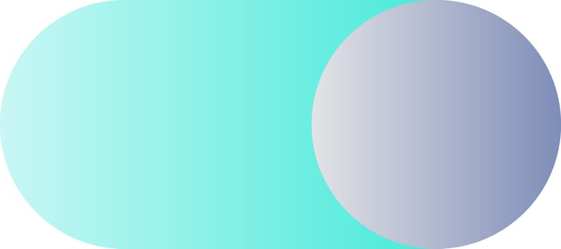 Toggle button flat gradient color ui icon. Changing preferences. Slider control. Switching mechanism. Simple filled pictogram. GUI, UX design for mobile application. Vector isolated RGB illustration