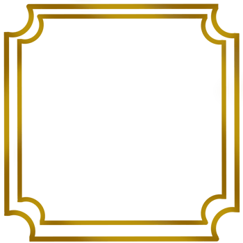 Gold lines border png