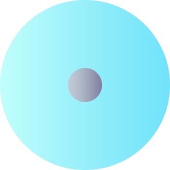 Disc storage flat gradient color ui icon. Data record device. Copy and save files. Memory storage. Simple filled pictogram. GUI, UX design for mobile application. Vector isolated RGB illustration