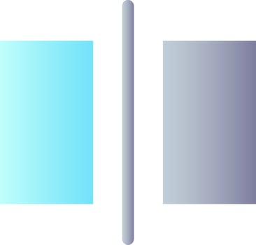 Transition flat gradient color ui icon. Video editor instrument. Connect shots. Add film effect. Simple filled pictogram. GUI, UX design for mobile application. Vector isolated RGB illustration