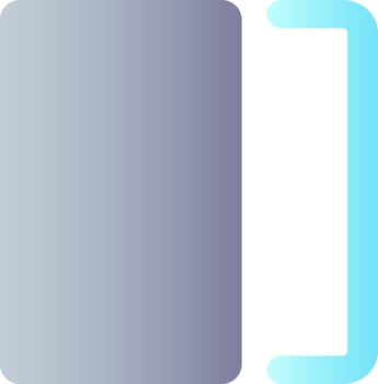 Overlay flat gradient color ui icon. Photo editor instrument. Mask and layer. Visual effect. Simple filled pictogram. GUI, UX design for mobile application. Vector isolated RGB illustration