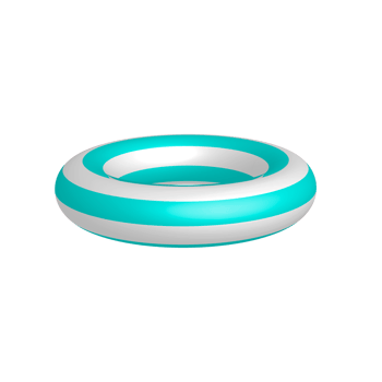 Colorful summer swim rings png