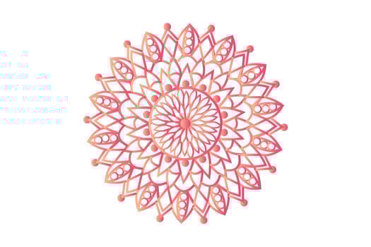 Hand-drawn Mandala with floral patterns. Ornamental mandala adult coloring book page. Mandala pattern for Henna, Mehndi, tattoo, and decoration. vector