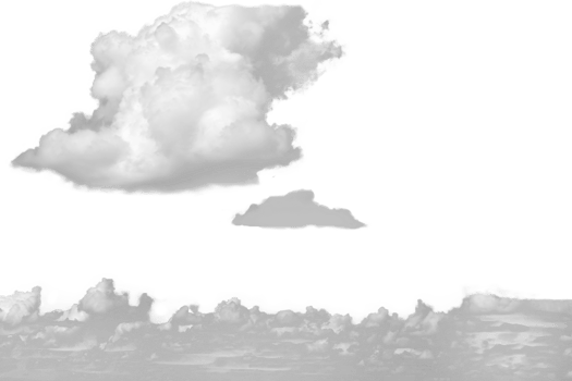 Small white fluffy clouds on the blue sky. png