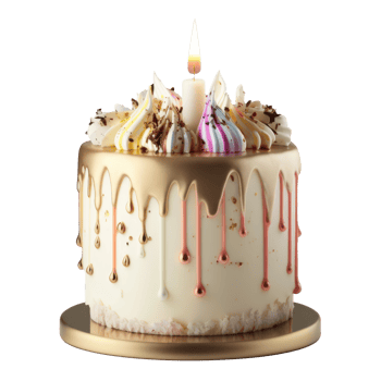Happy Birthday background with cake. png