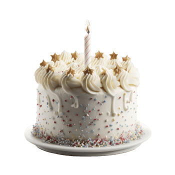Happy Birthday background with cake. png