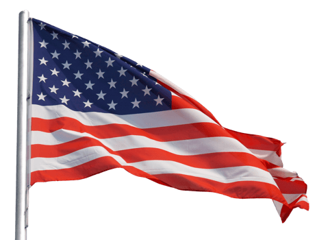 American flag of United States of America transparent PNG