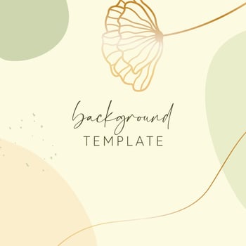 Abstract background vector template with geometric shapes and flower. Good for social media posts, mobile apps, banner designs, online promotions and adverts. Floral  vector background.