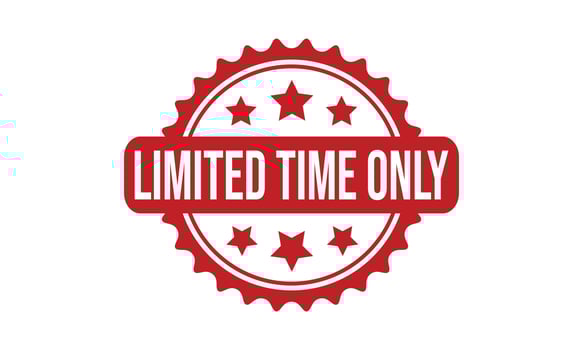 Limited Time Only Rubber Stamp Seal Vector