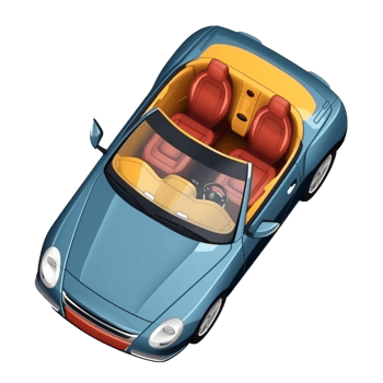 Cartoon Car cabriolet png