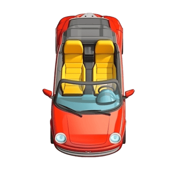 Cartoon Car cabriolet png