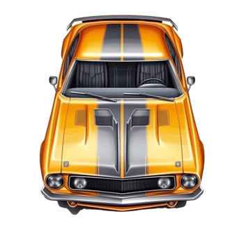 Cartoon Muscle Car png