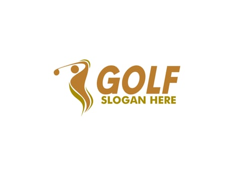Creative Golf Sport Logo, Modern professional golf template logo design vector