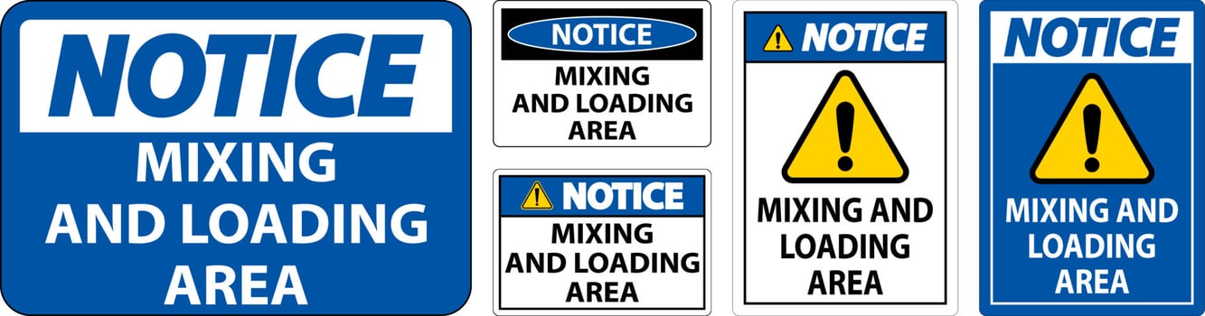 Notice Fire Will Cause Toxic Fumes Sign On White Background vector
